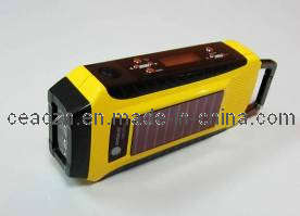 Solar Dynamo Radio/Solar Hand Crank Radio with LED